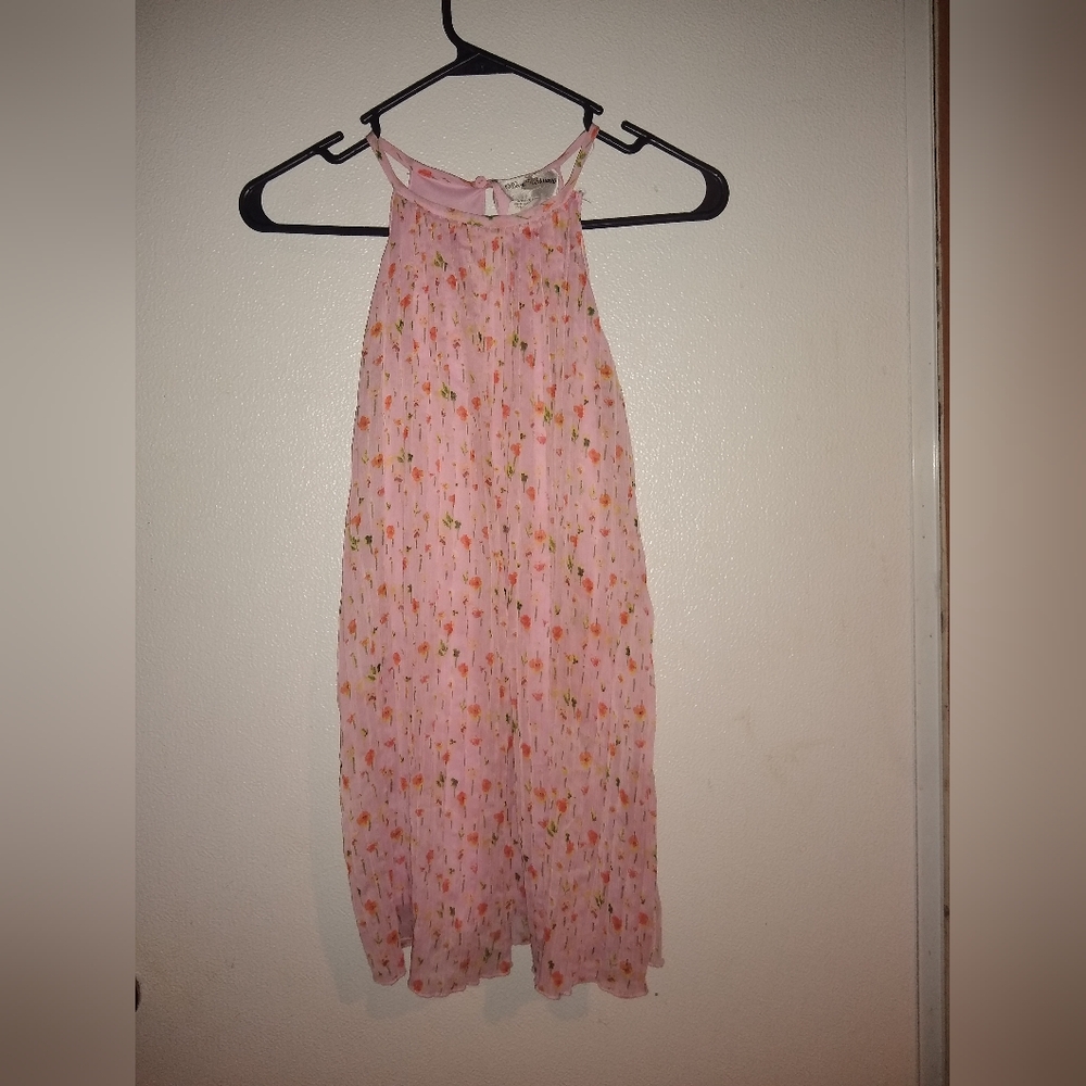 Rare Editions Pink Floral Midi Dress